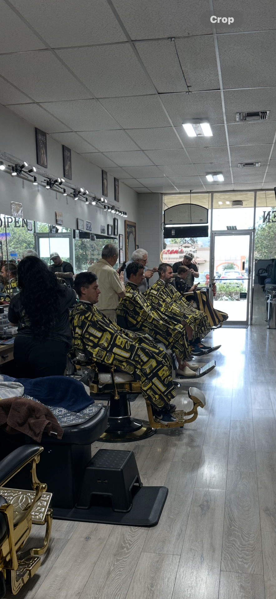 The Men's Room Barber Shop interior in Simi Valley, CA